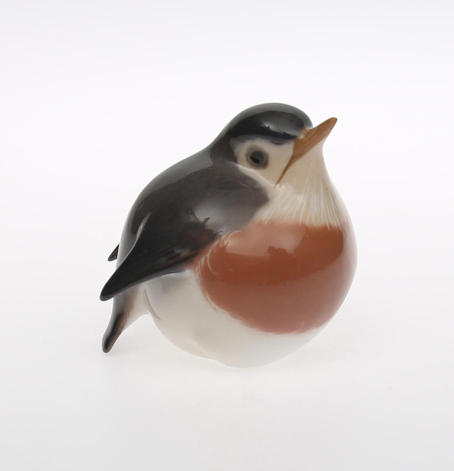 FIGURIN, Royal Copenhagen Denmark, fågel "Robin" 1900-tal.