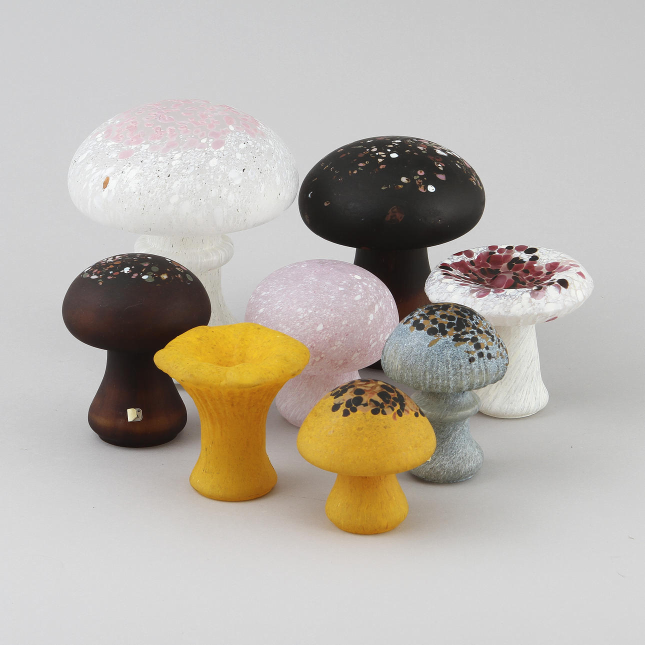 SVAMPAR, 8 st, Monica Backlund, Kosta Boda.