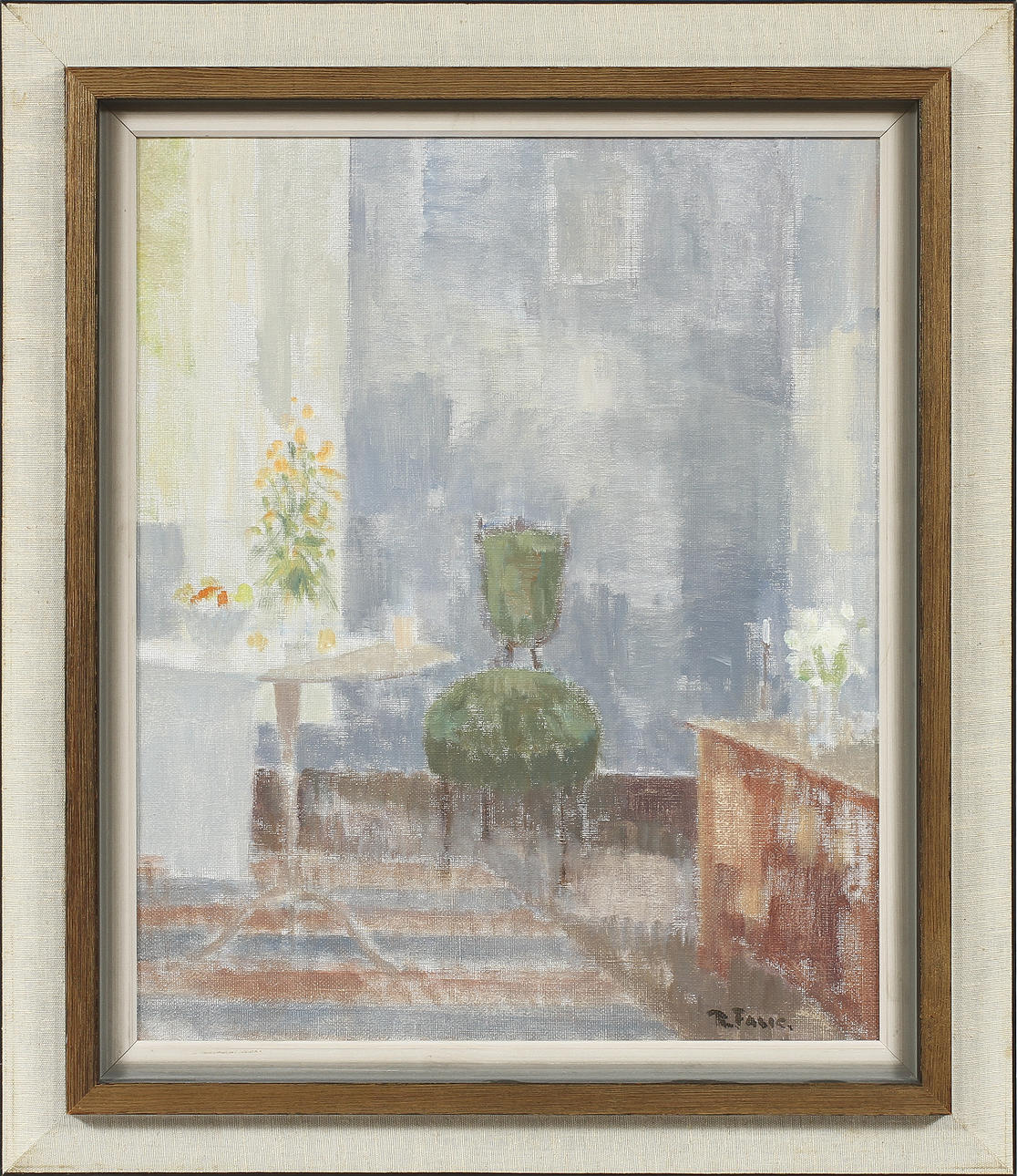 RAGNAR FALK. Olja på duk, signerad.