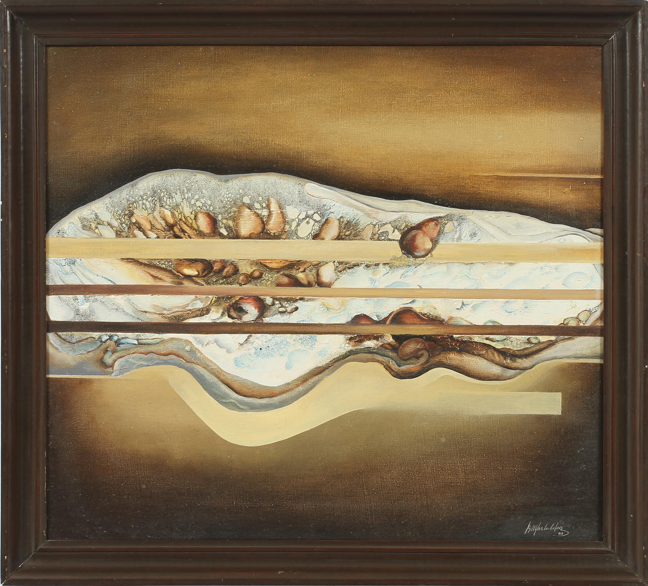 RYSK KONSTNÄR, olja på duk, sign o dat 83.