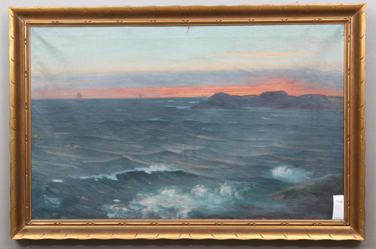 SVEN LINDEROTH. Olja på duk. Signerad och daterad 1927.