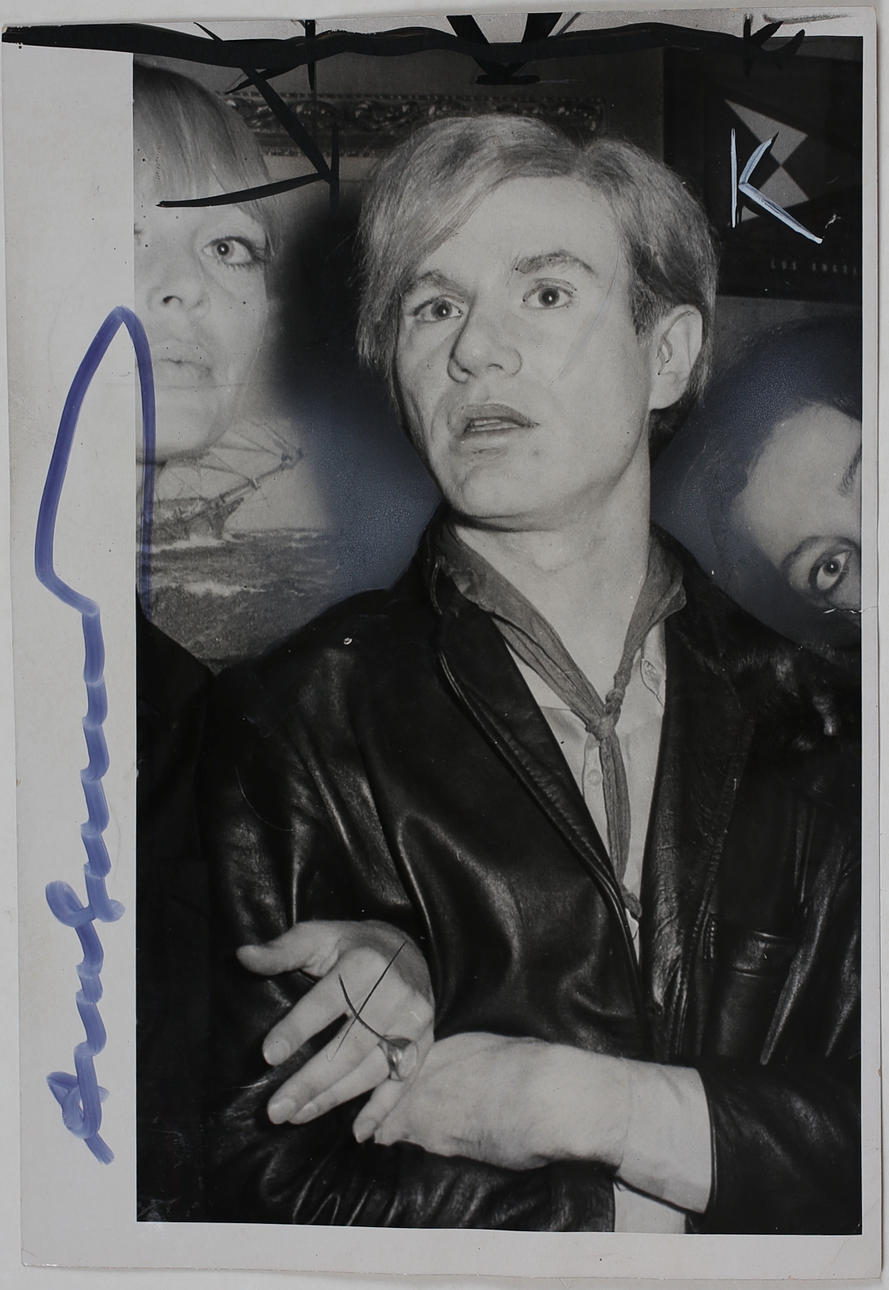ANDY WARHOL. Andy Warhol. Fotografi. Signerad Andy Warhol.
