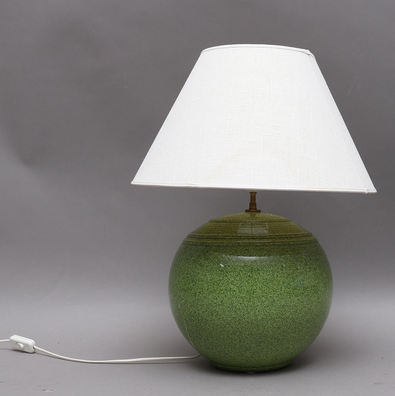 TABLE LAMP, porcelain, green, contemporary.