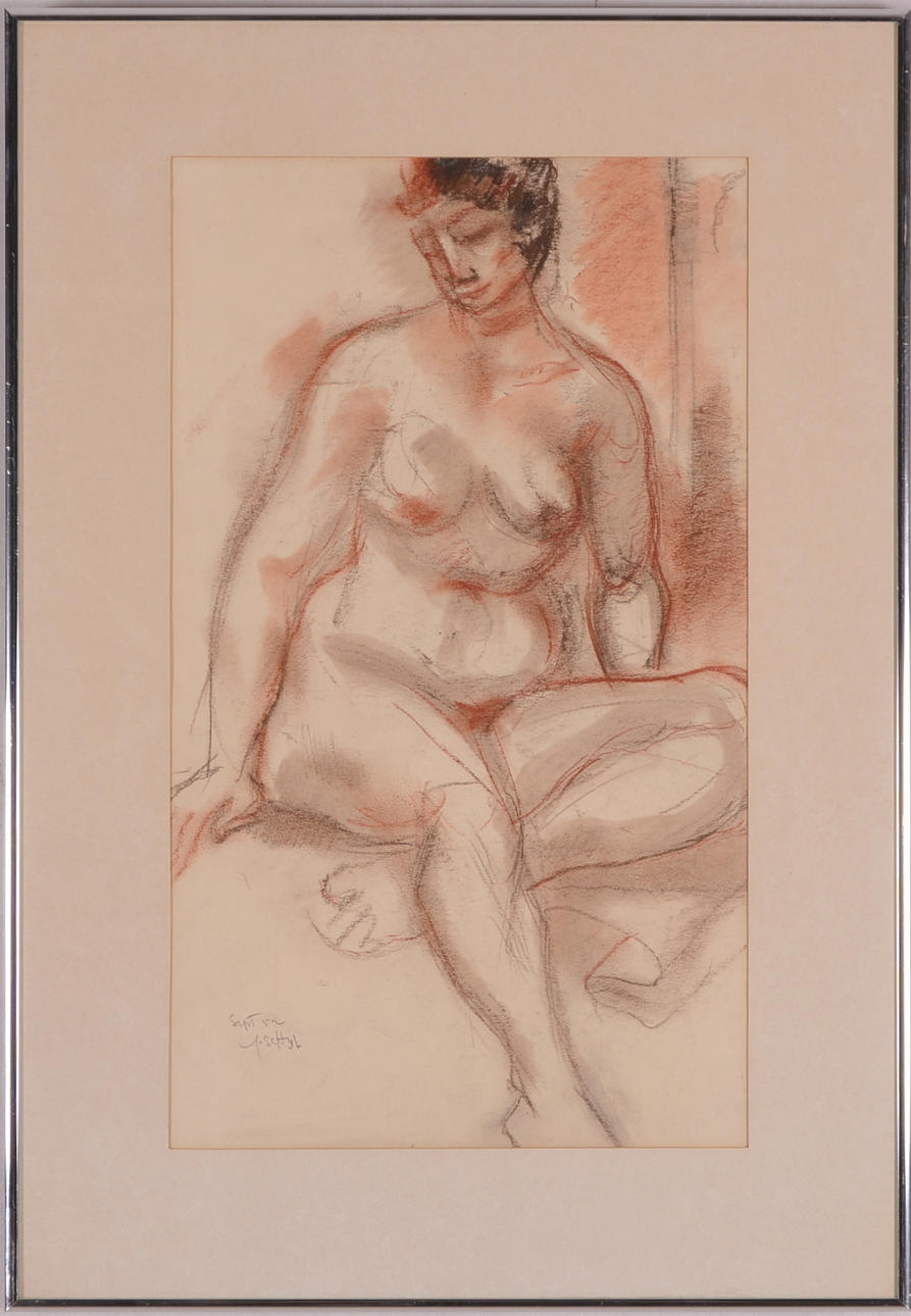 JULES SCHYL. Rödkrita.