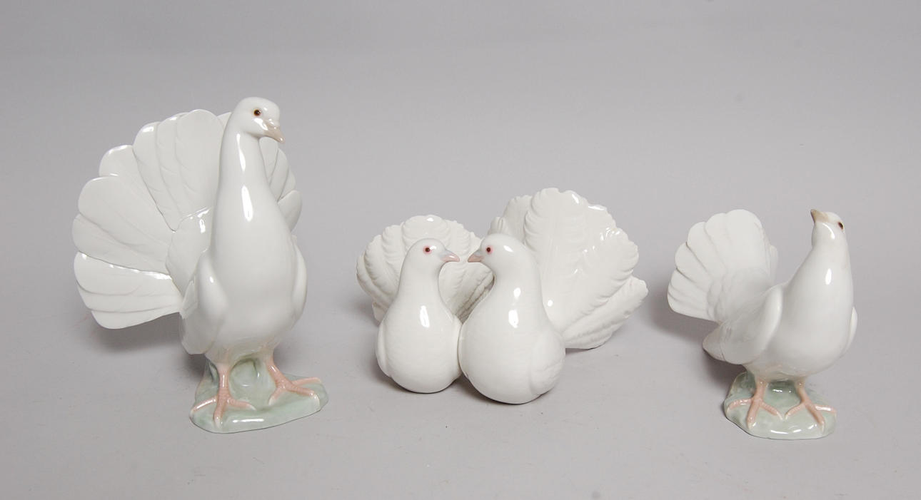 FIGURINER, 3 st, porslin, Lladro.