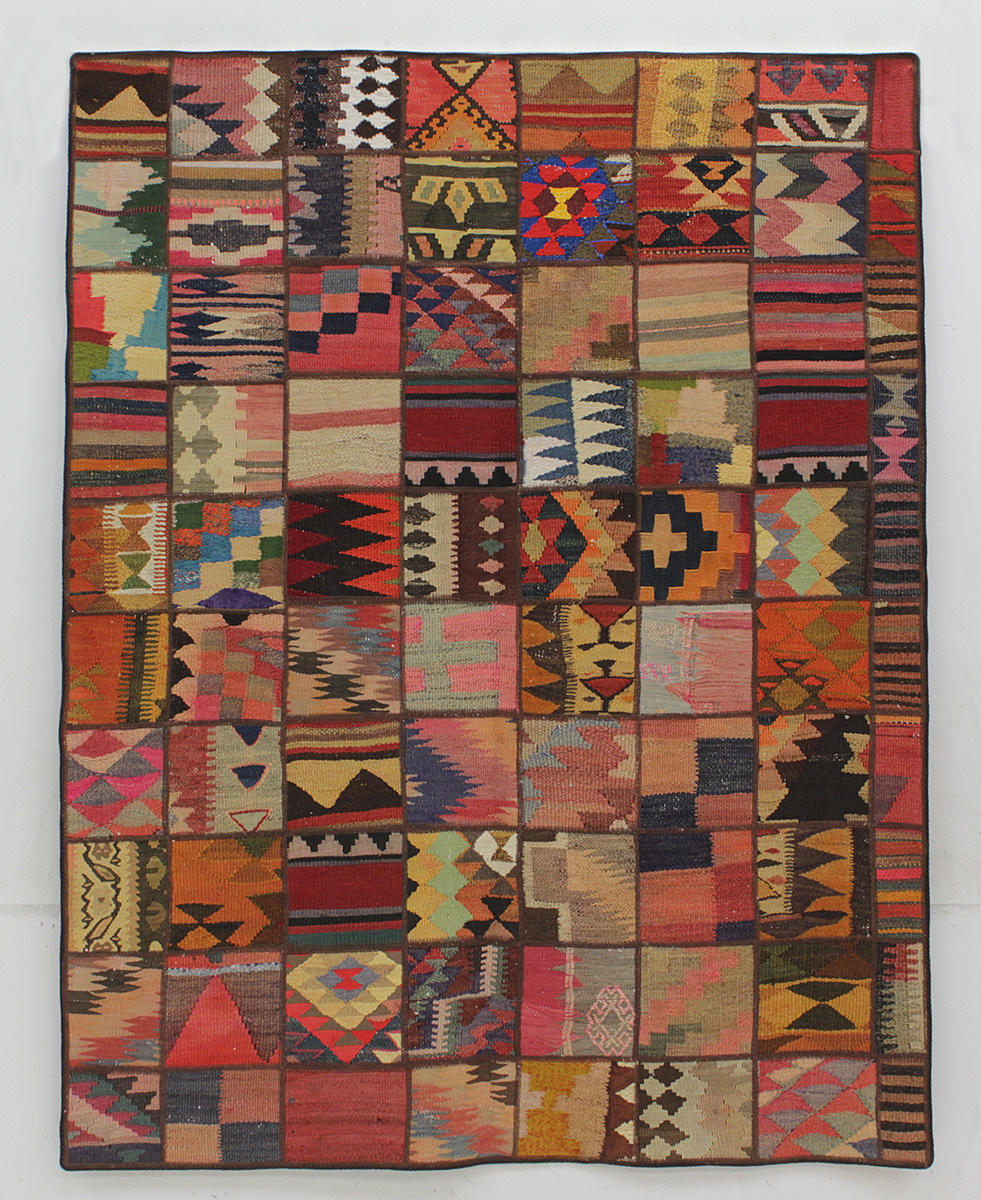 TÆPPE, Kelim patchwork, 200 x 150 cm.