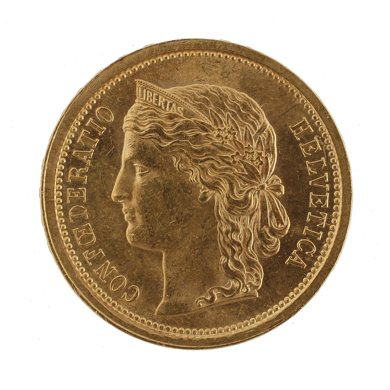 GULDMYNT, 20 Francs, Schweiz 1886, 6,4 gram.