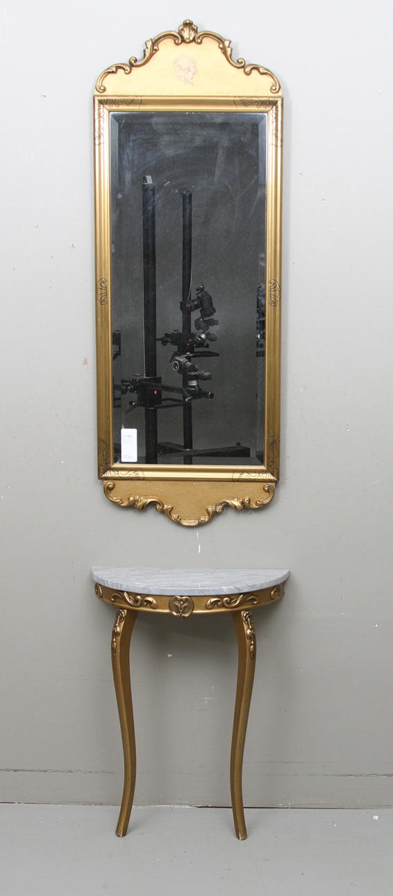 SPEGEL med TRYMÅ, rokokostil, 1900-tal.