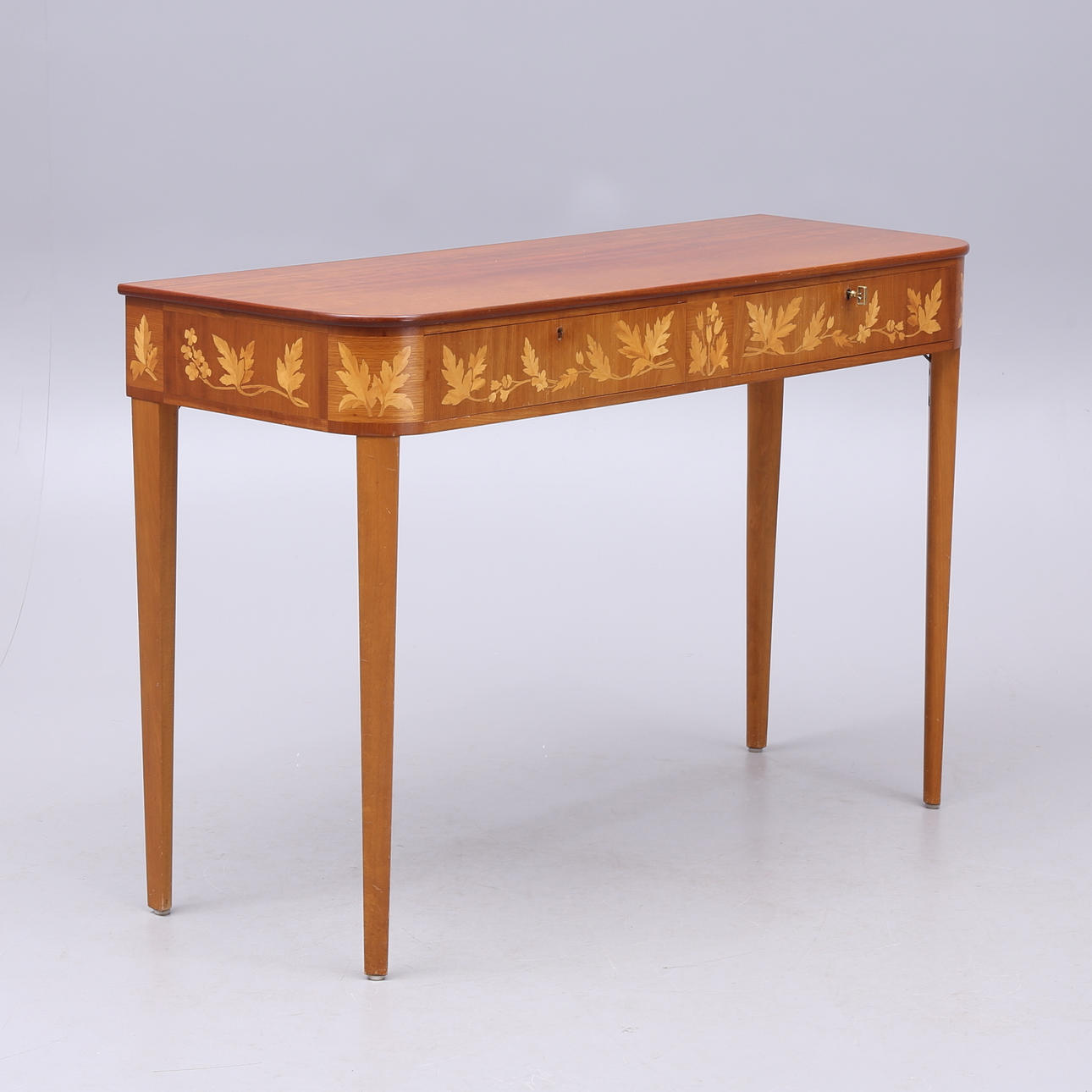 CARL MALMSTEN. sideboard med intarsia, "Pyramid".