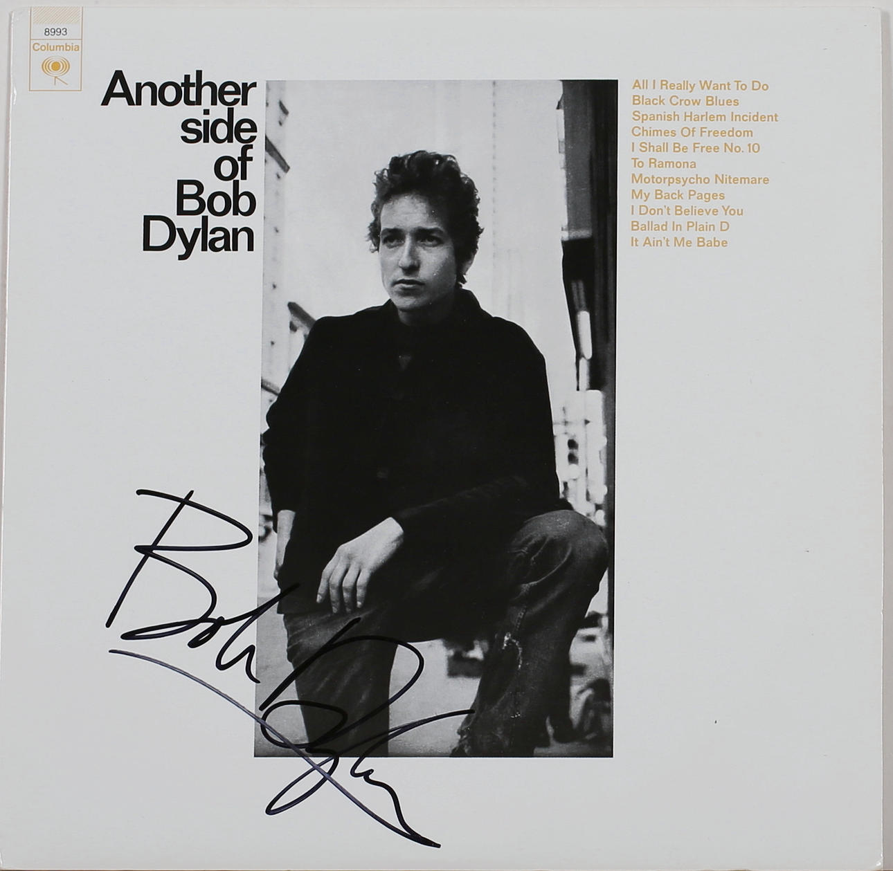 BOB DYLAN. Another side of Bob Dylan. Signerad.