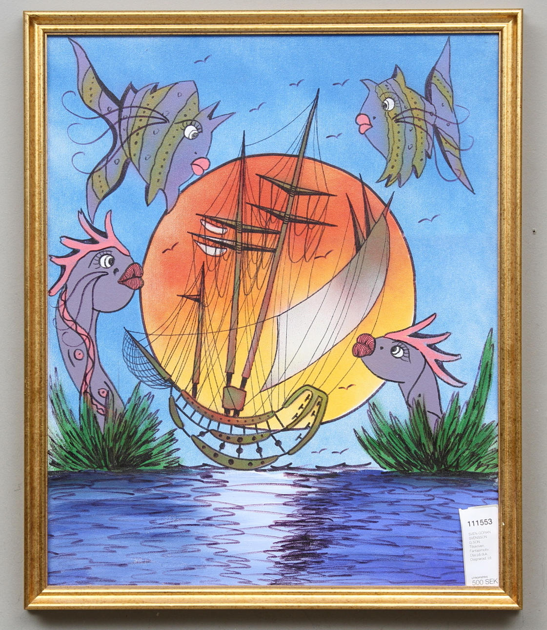 SVEN-GÖRAN SVENSSON G:SON. TILLSKRIVEN. Fantasimotiv. Olja på duk. Osignerad.