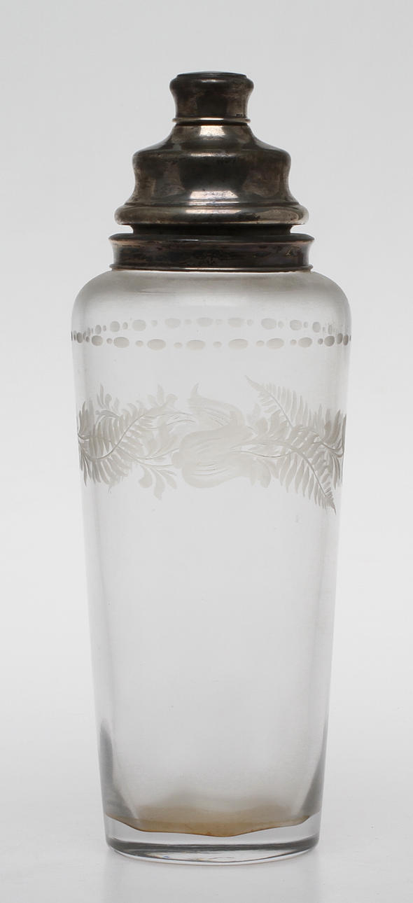 SHAKER, glas och silver, Hawkes Sterling, 1900-tal.