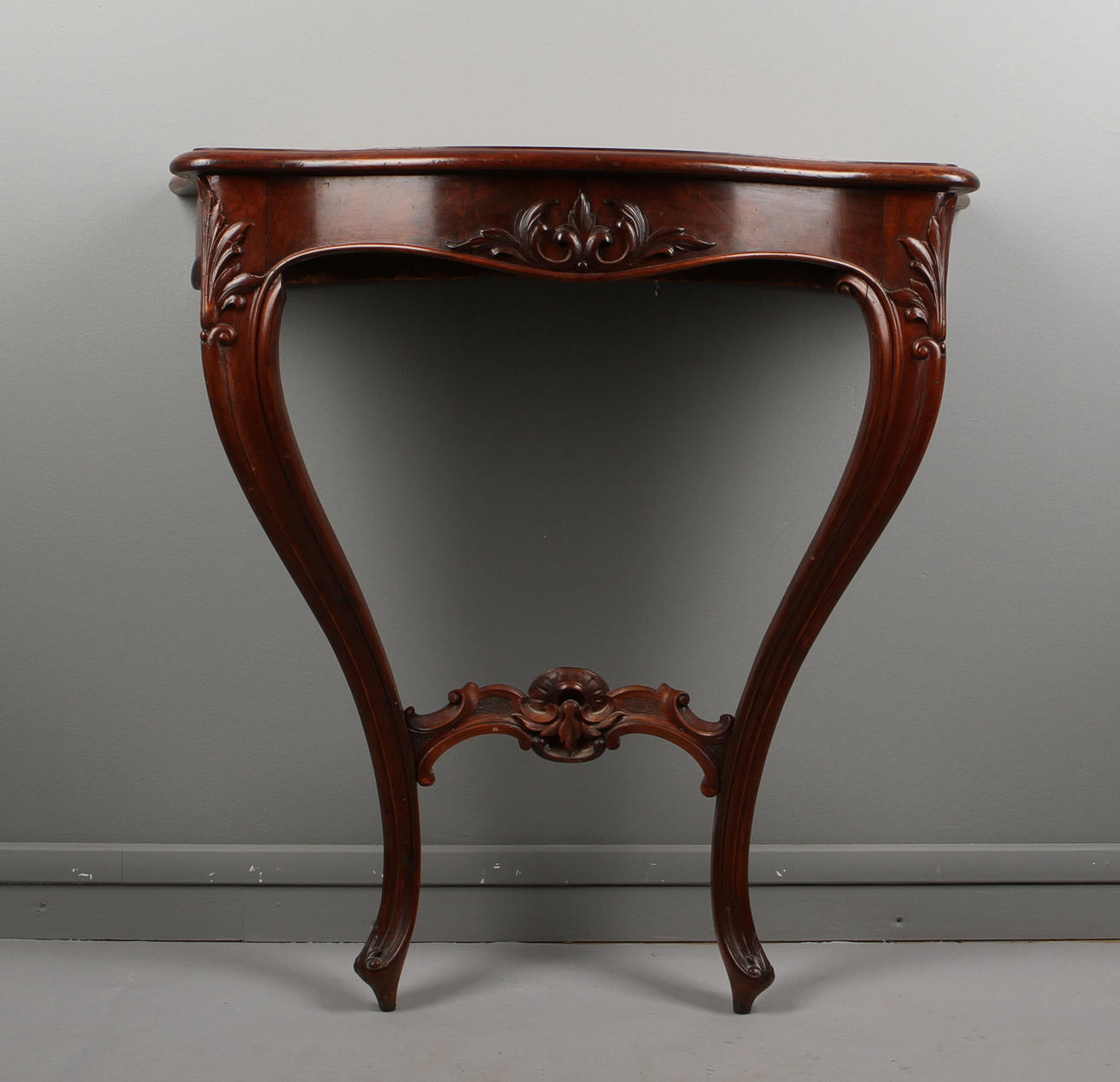 SPEGEL med KONSOLBORD, mahogny, 1800-talets andra hälft.