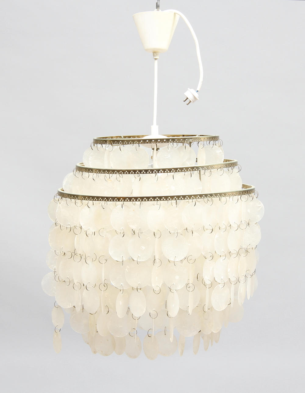 TAKLAMPA, pärlemor, 1960-70-tal.
