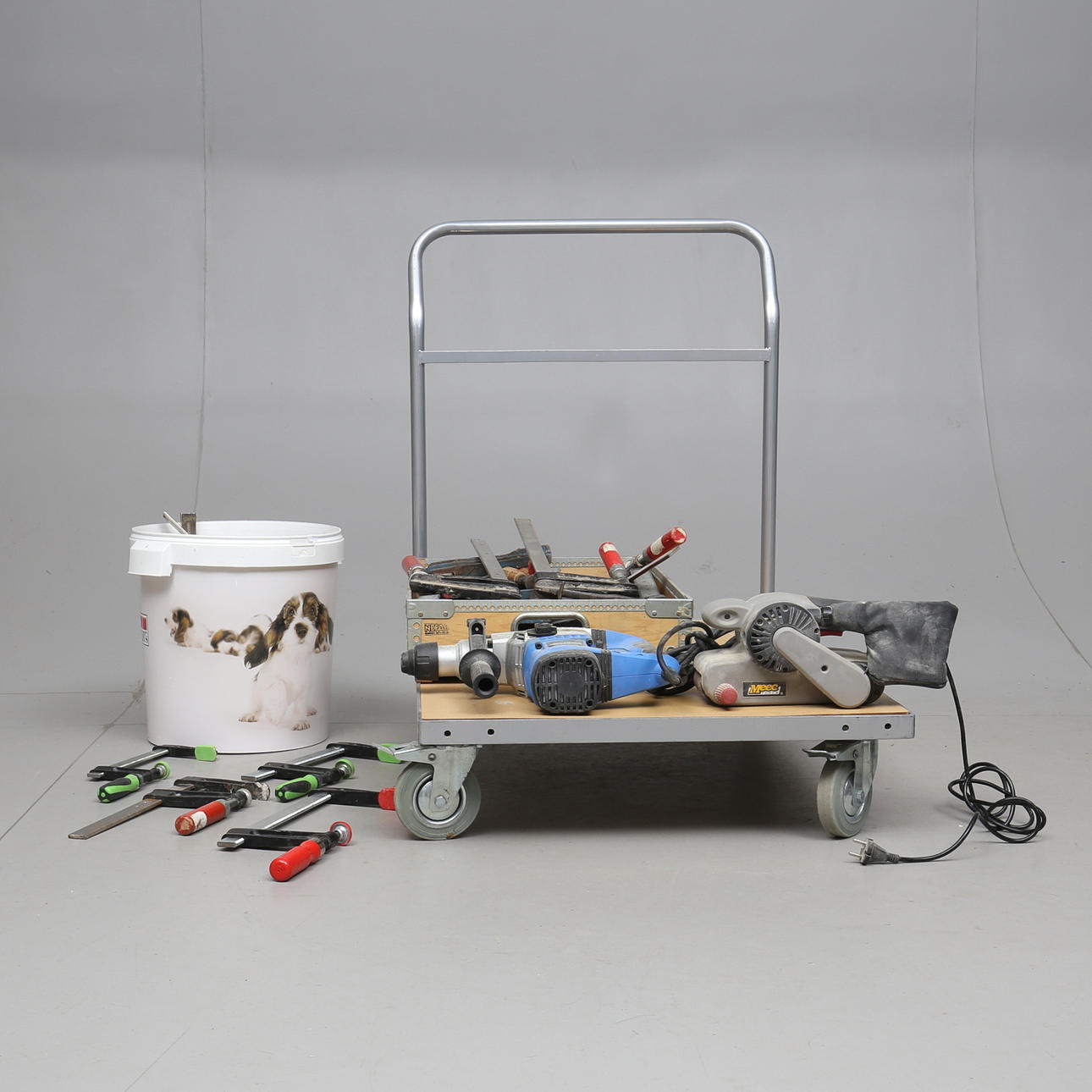 VÆRKTØJ, bl.a. pincet, båndsliber mv.