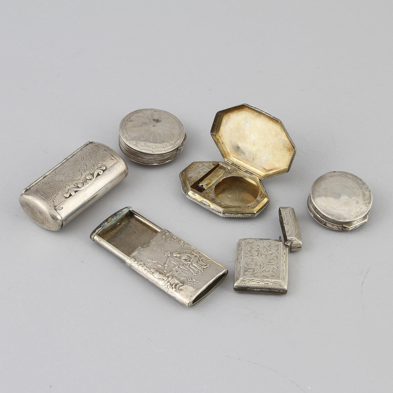 DOSOR, 6 st, silver. Vikt ca 265 gram.