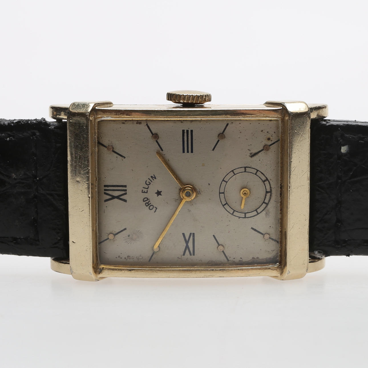 BRACELET WATCH, LORD ELGIN, rectangular case.