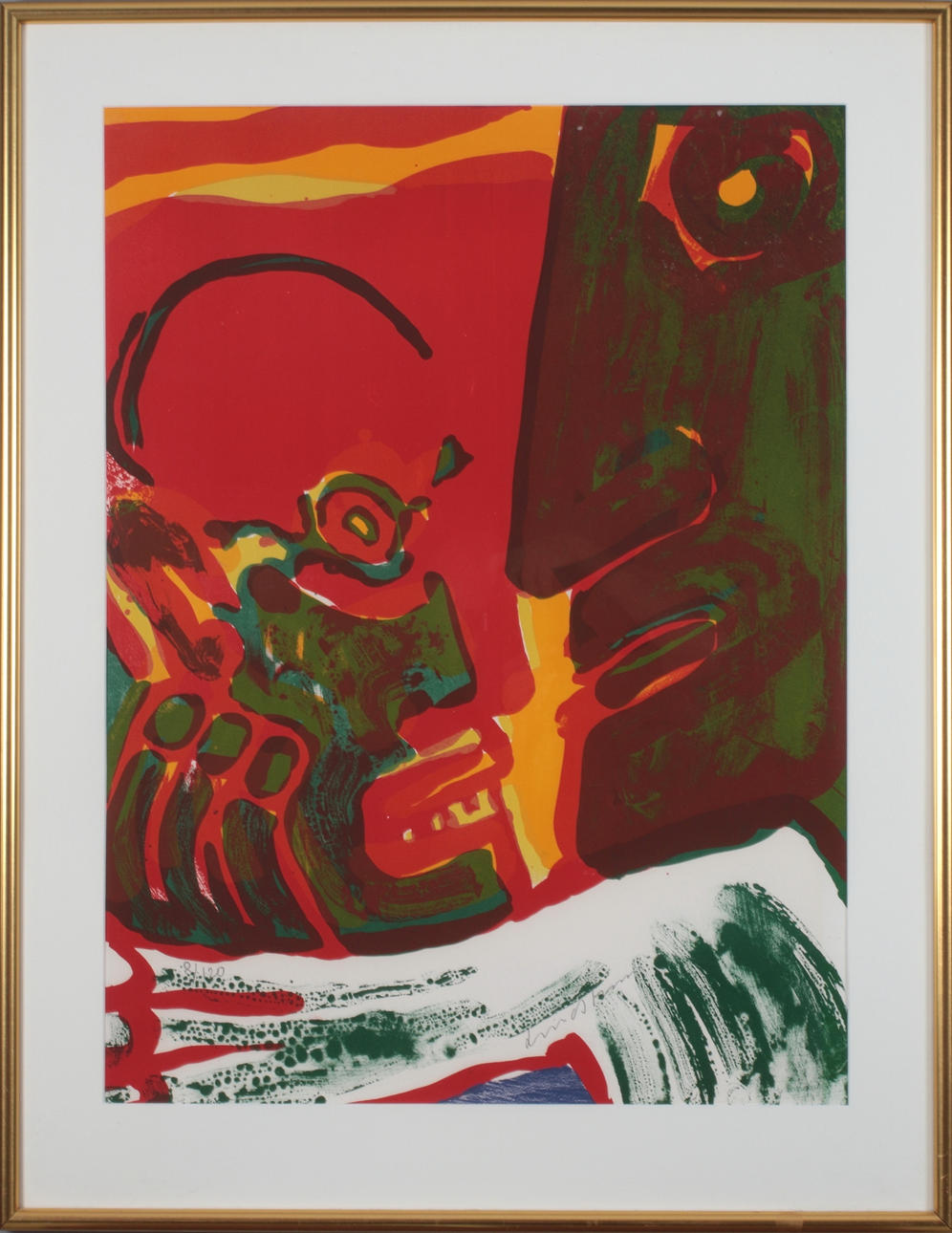 BENGT LINDSTRÖM. Komposition, färglitografi, signerad o numrerad 8/120.