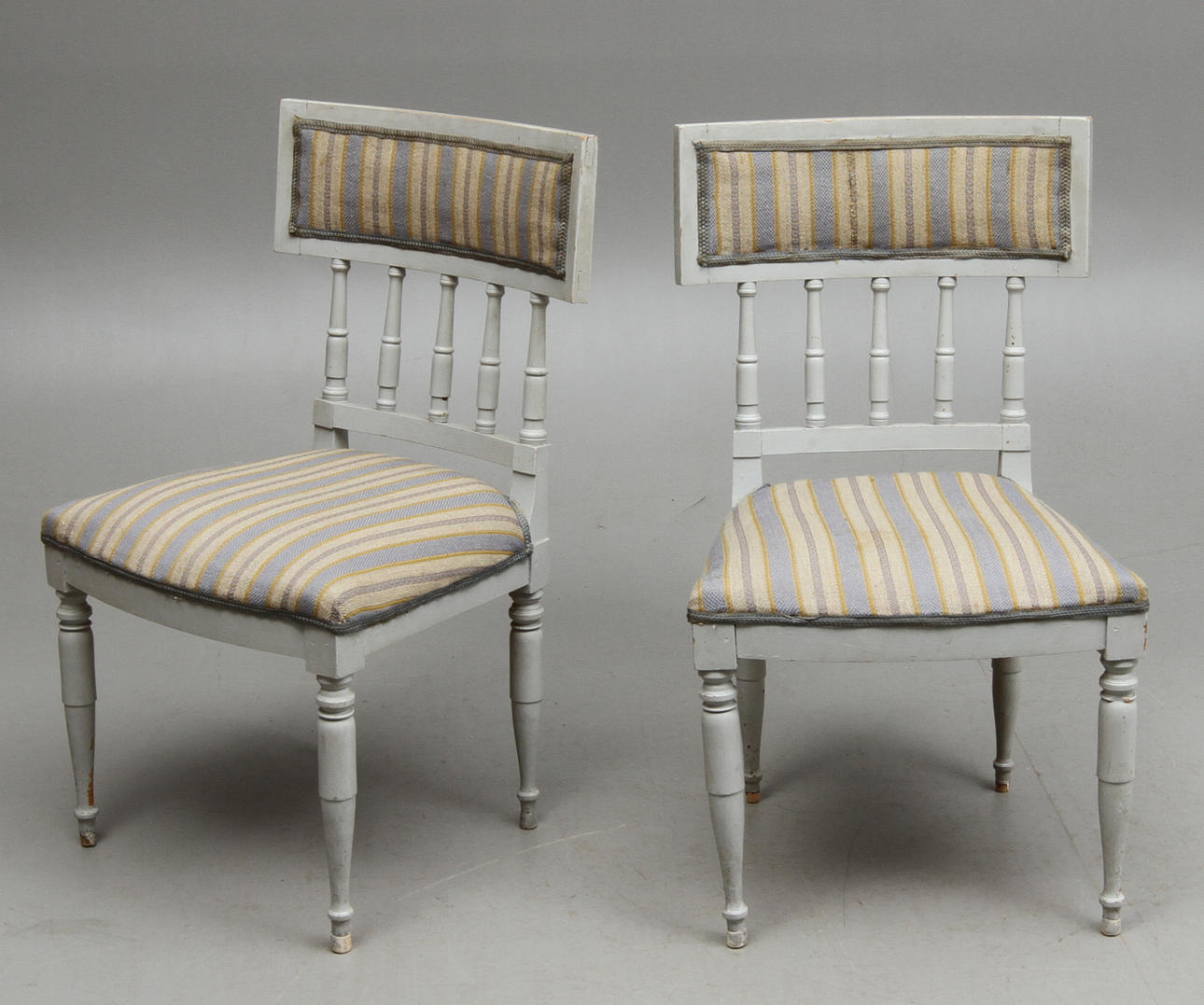 STOLAR, 1 par, gustaviansk stil, 1800-tal.