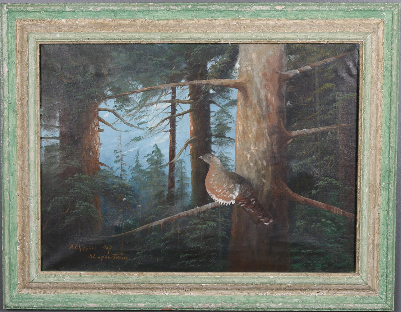 BRUNO LILJEFORS. Kopia efter, olja på duk, signerad A. Lagerström.