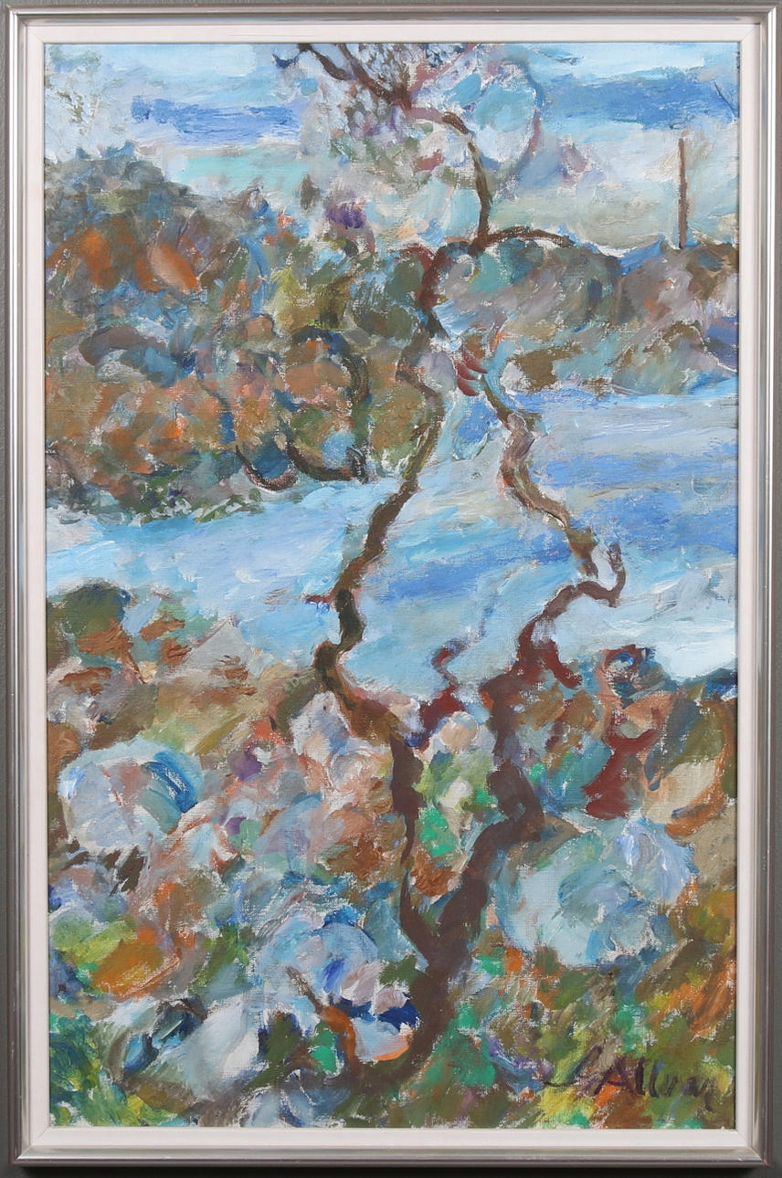 GUNNAR ALLVAR. Olja på duk, signerad.