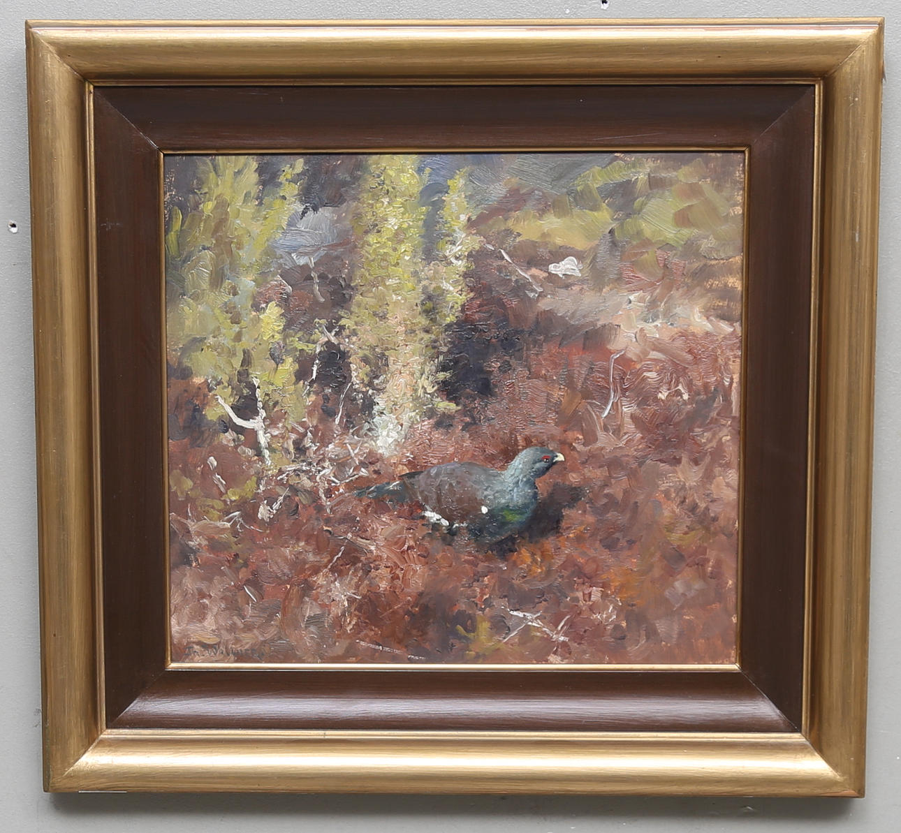 THURE WALLNER. Oil on Board, signed.