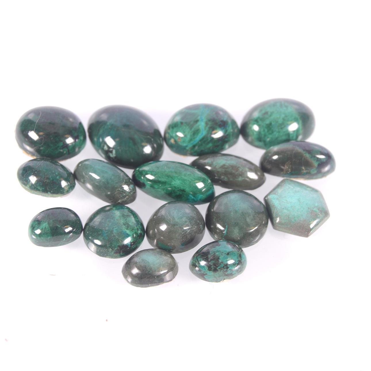 ÄDELSTENAR, 16 st, Mossagate.