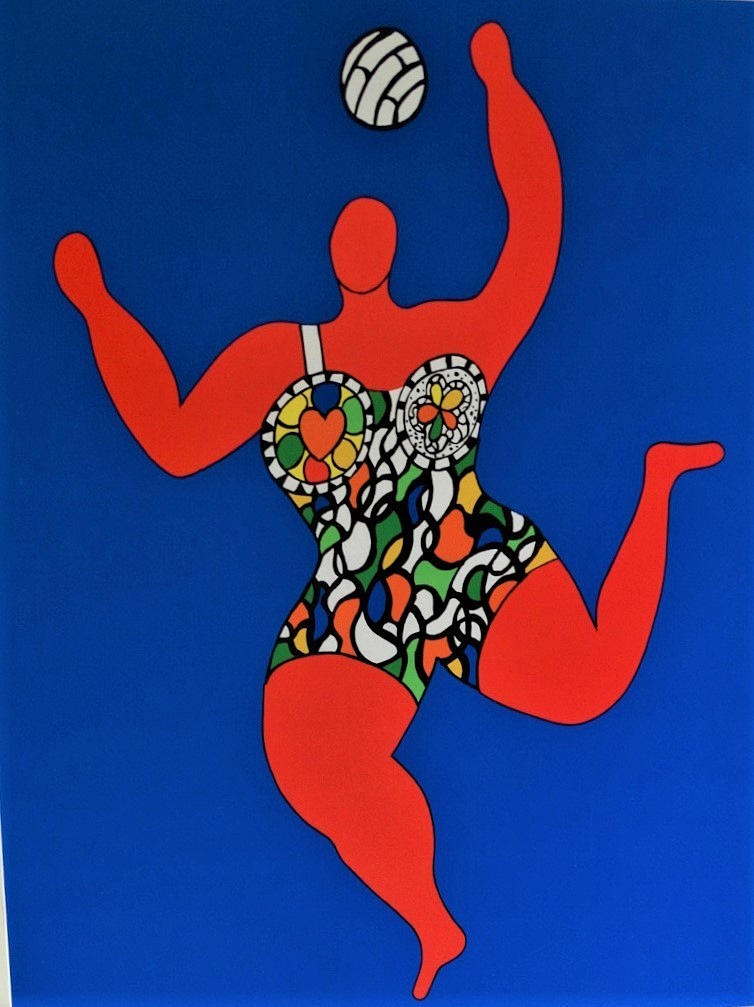 NIKI DE SAINT PHALLE, VOLLEYBALL, FARBOFFSET.