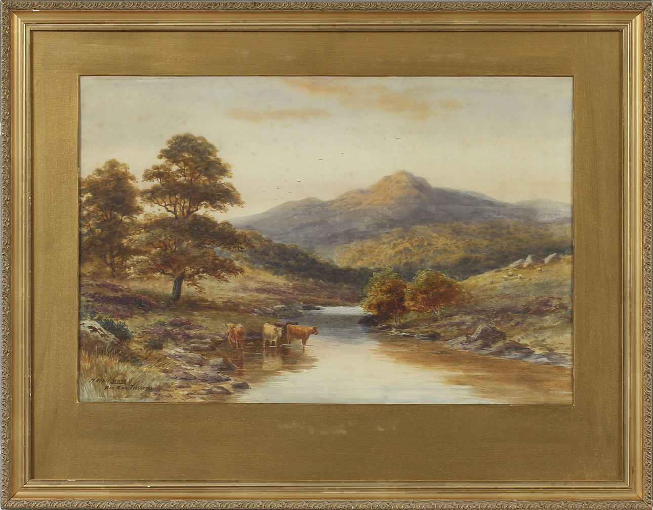 HAROLD LAWES. Akvarell, signerad.