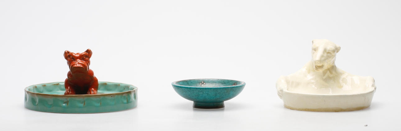 FAT och SKÅL, 3 delar, Rörstrand, Uppsala-Ekeby samt "Argenta", Gustavsberg.