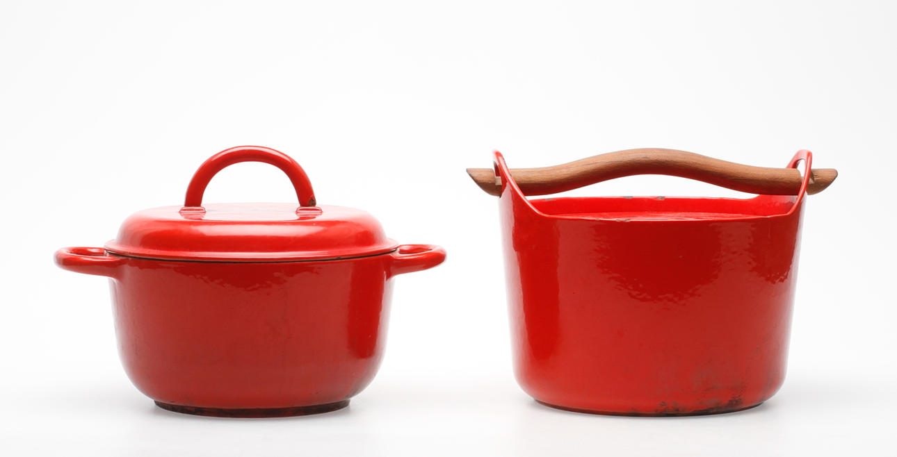 GRYTOR, Gjutjärn. Timo Sarpaneva, Rosenlew & Co, Finland samt Sigurd Persson, Ronneby Bruk, 1900-talets andra hälft.