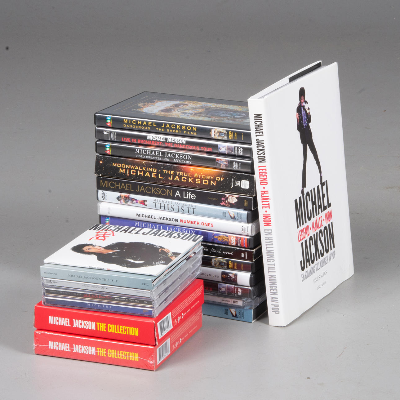 CD'er og DVD'er, 22 dele, Michael Jackson.