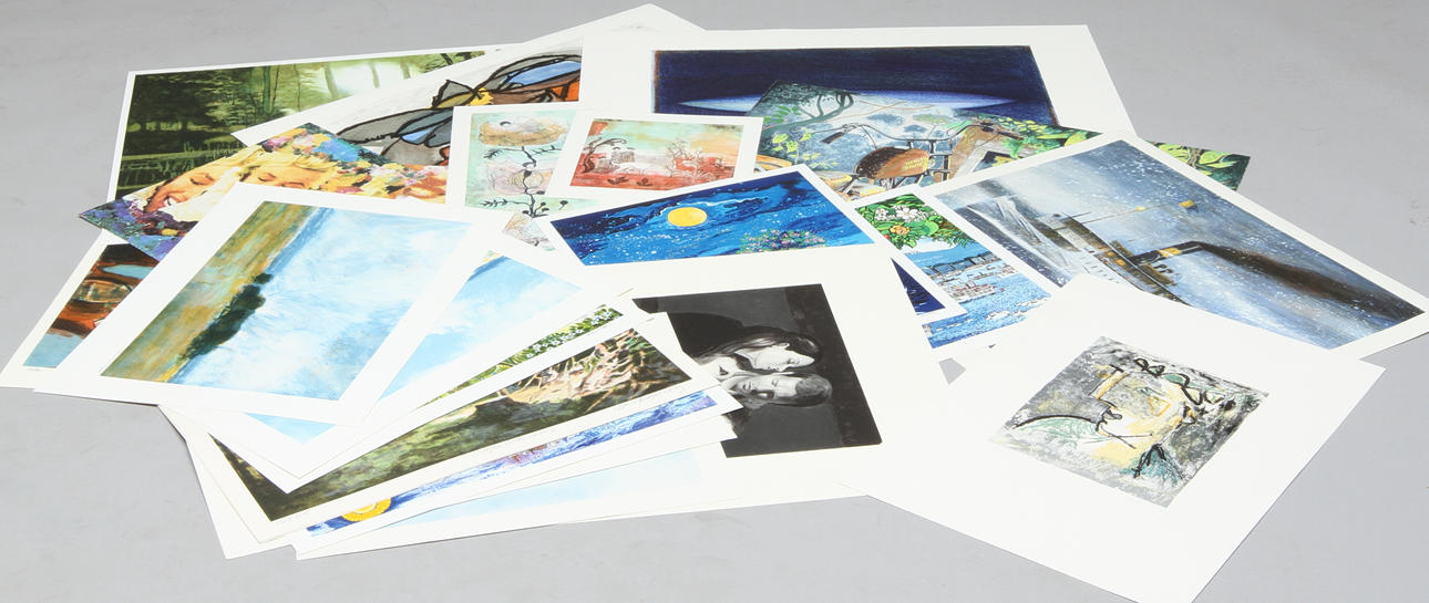 PARTI GRAFIK, ca 26 st bla C. Pyk, M. Åkerman, B. Vallien, R. Bemon.