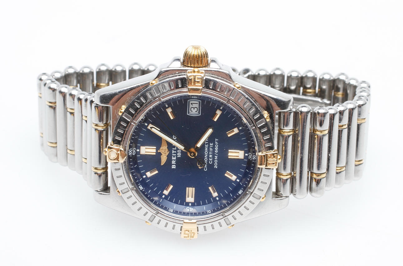 ARMBANDSUR BREITLING CALISTO, guld/stål, B77346, chronometer.