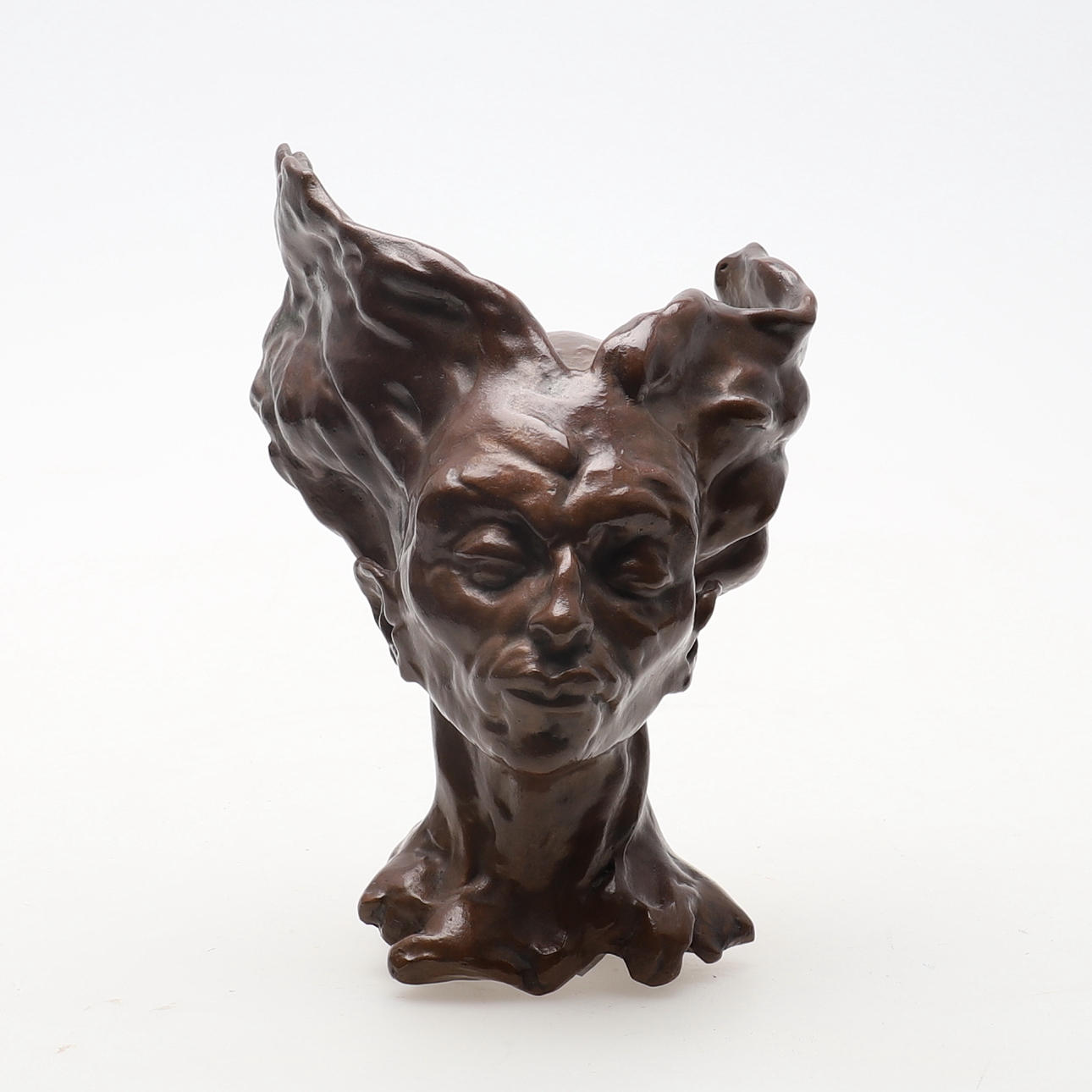 RODERICK TYE (BRITISH 1959-2009). WINGED FORM, HEAD STUDY.