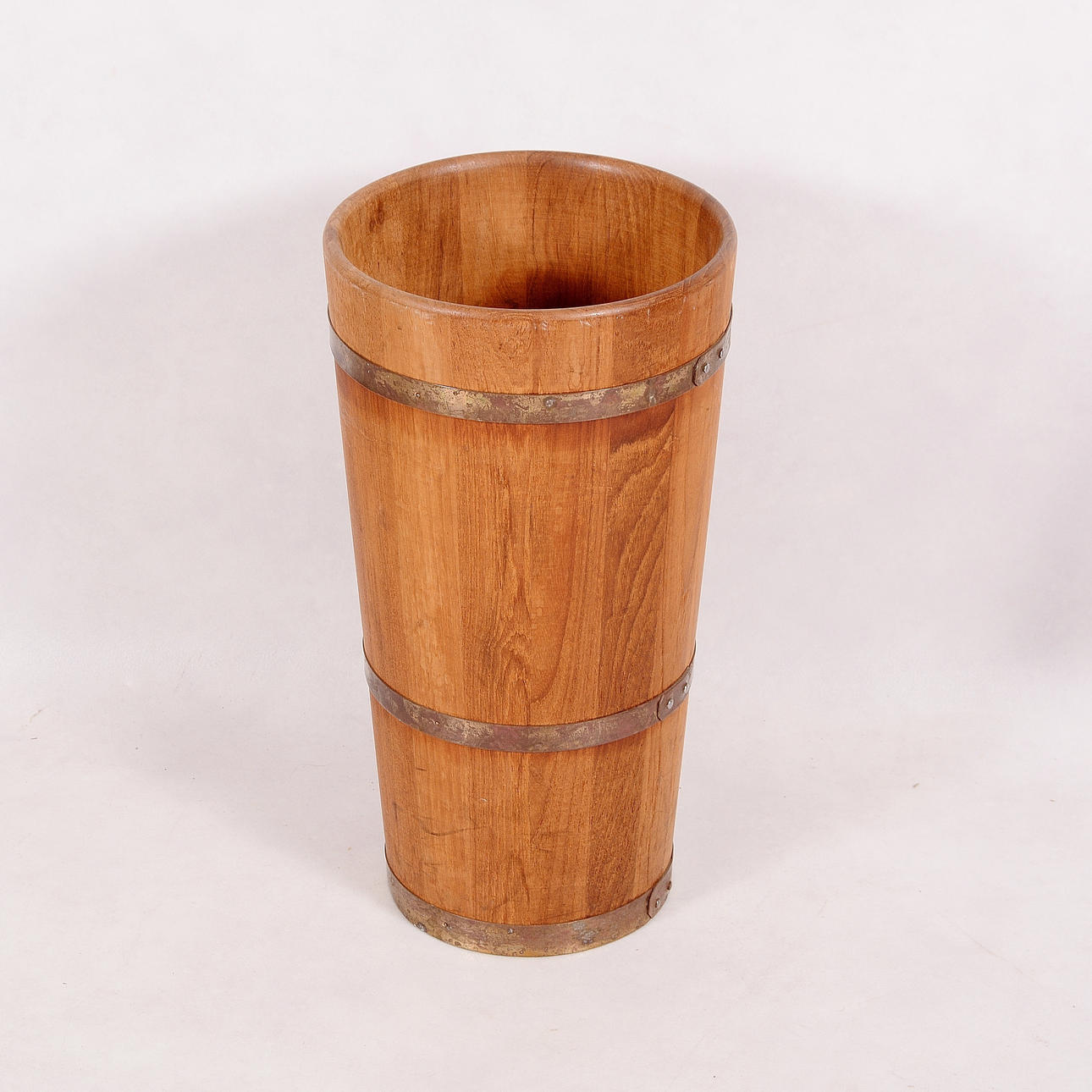 PARAPLYSTÄLL, solid teak, 1960-tal.