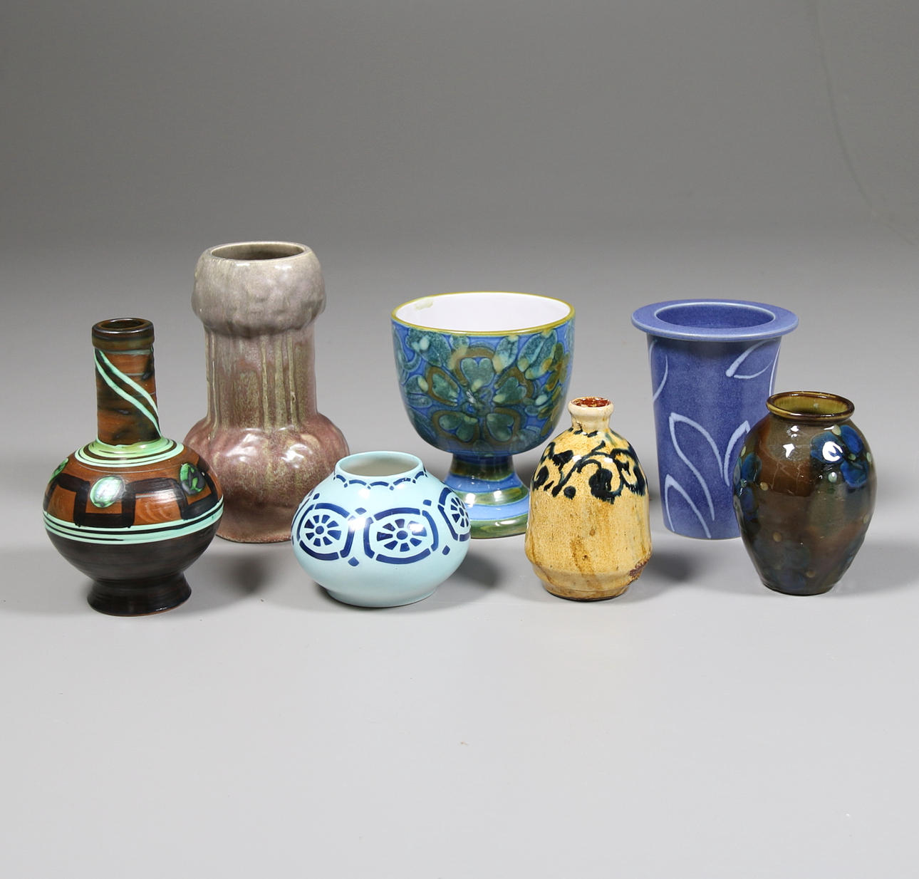 PARTI KERAMIK, 7 delar, Hermann A Kähler, Harald Östergren mfl.