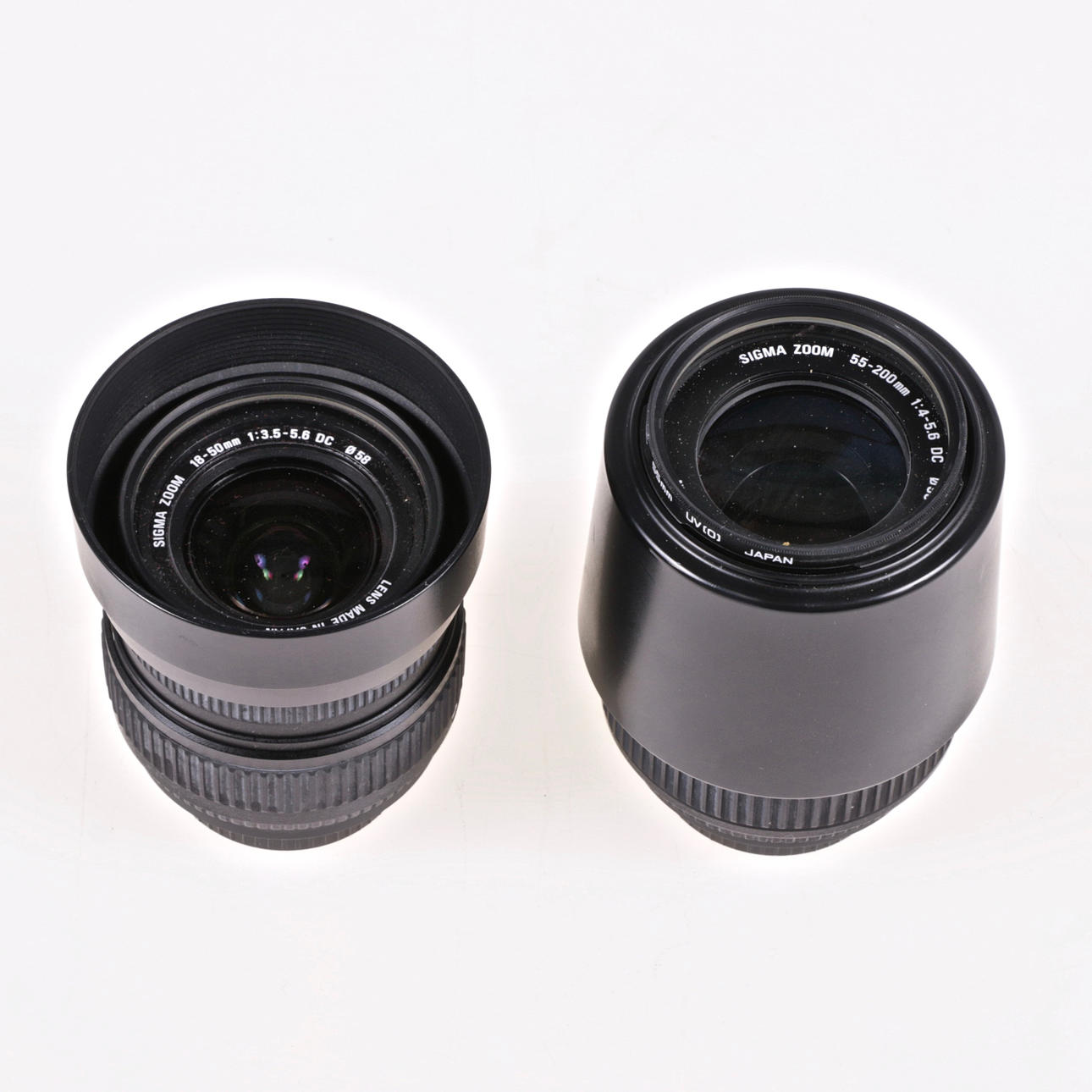 LINSE, 2 stk. Sigma, til NIkon, nutidig.