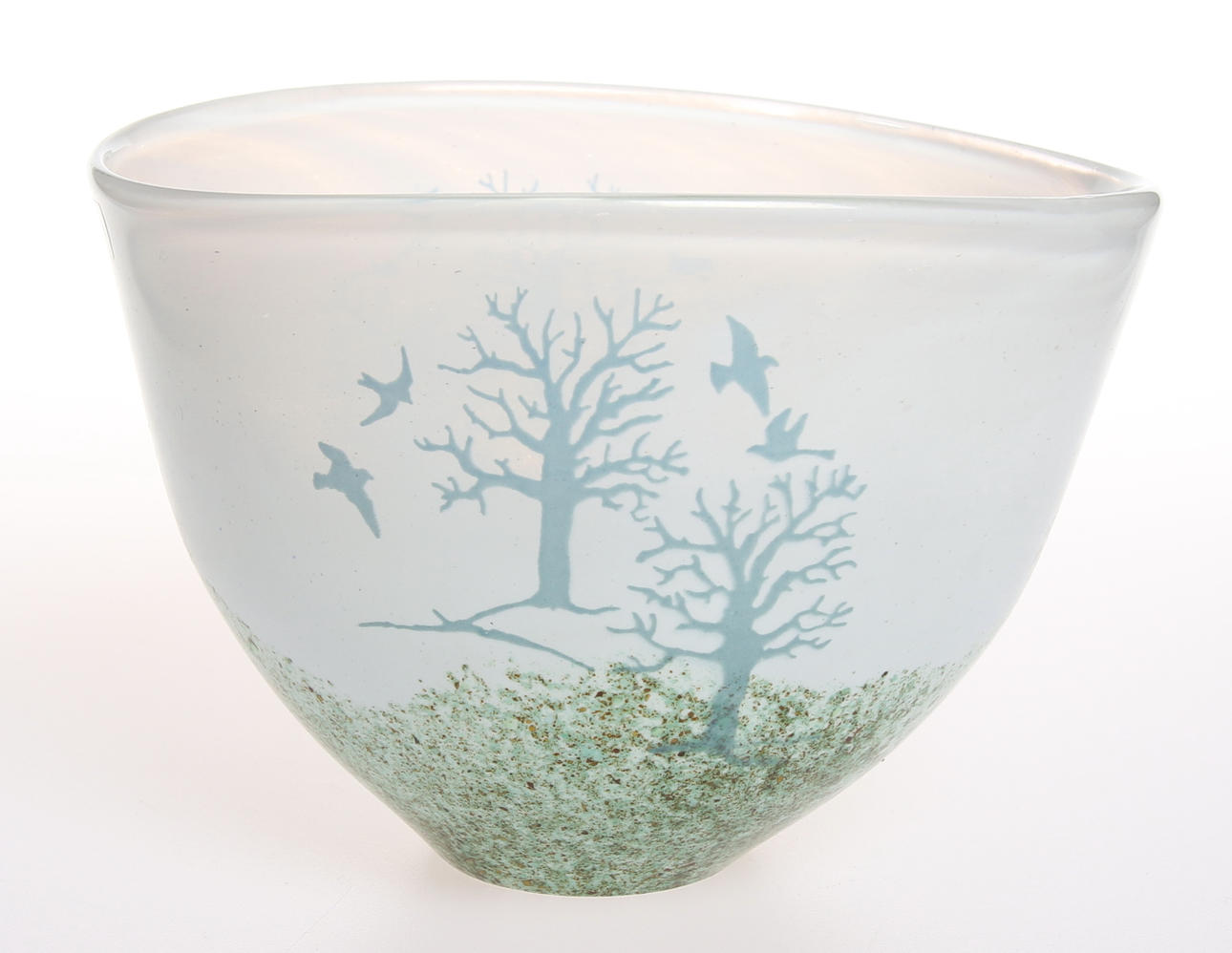 KJELL ENGMAN. Skål, glas, Kosta Boda.