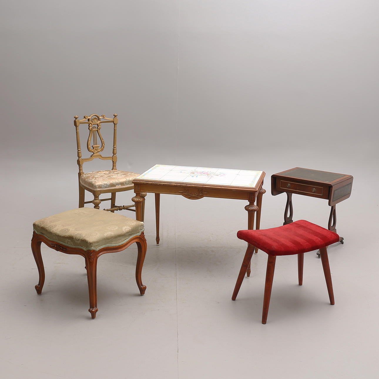 MÖBLER, 5 st, 1900-tal.