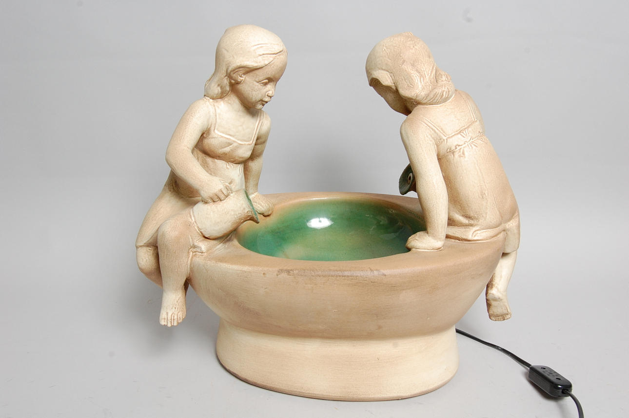 FONTÄN, keramik, Heissner Tyskland, 1960-tal.