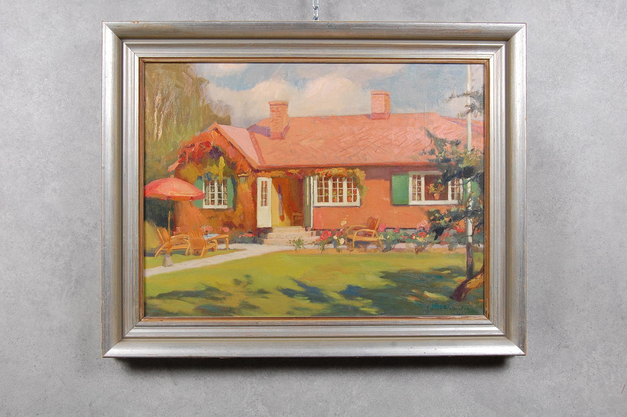 GUNNAR WALLENTIN. olja på duk, signerad.