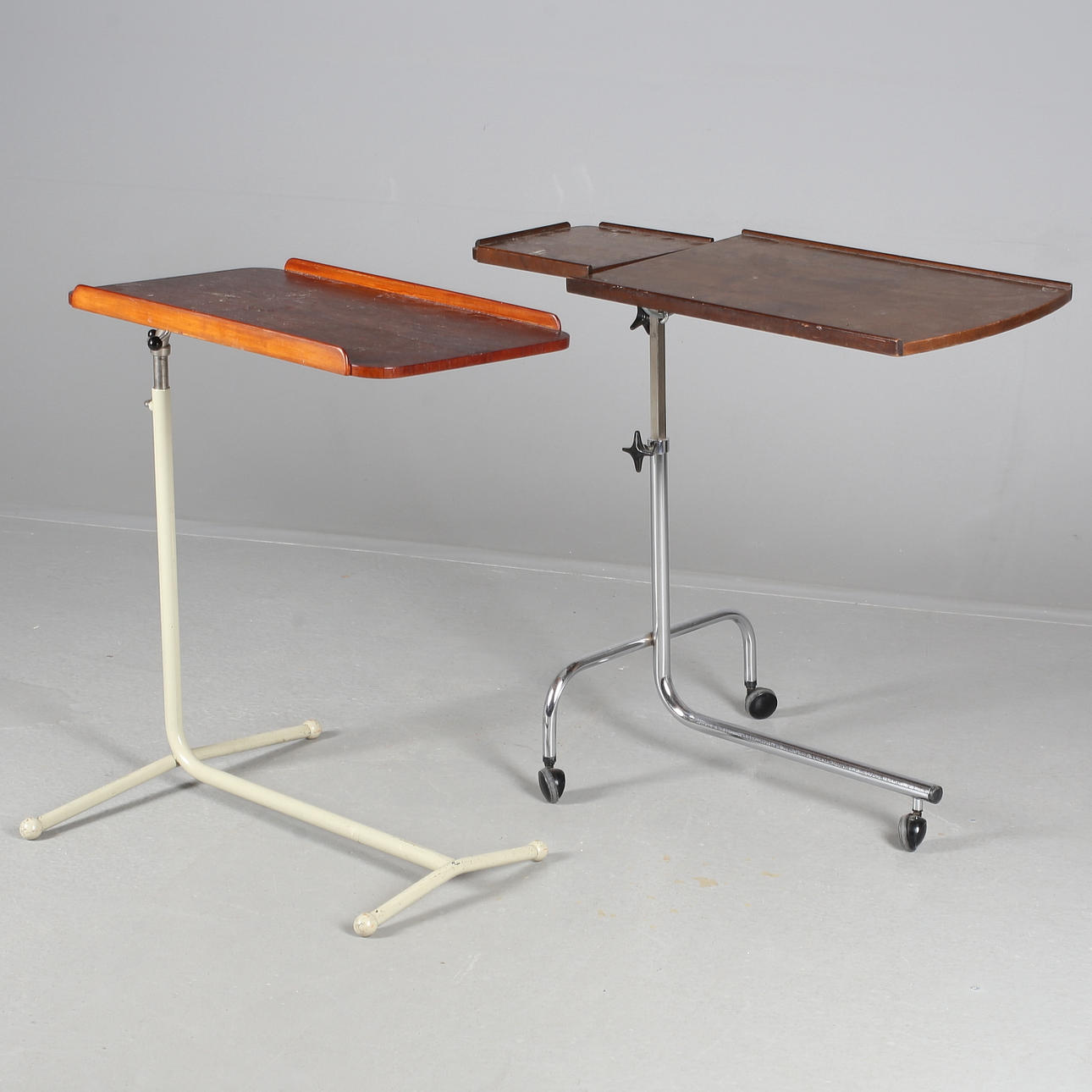 SÄNGBORD, 2 st, sjukhus, 1950 -tal.