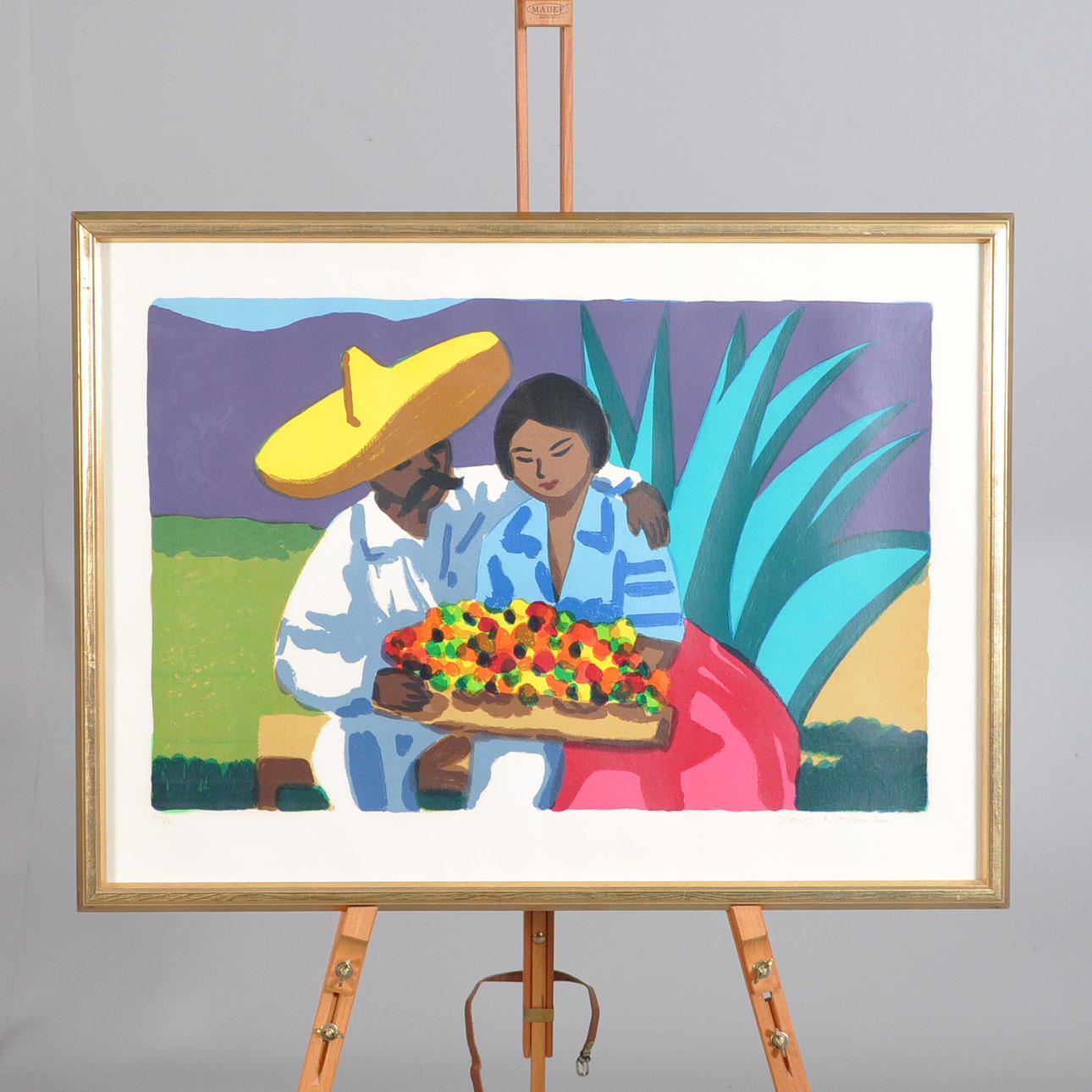 LARS NORMAN, seriegrafi, "De trolovade, Mexico".