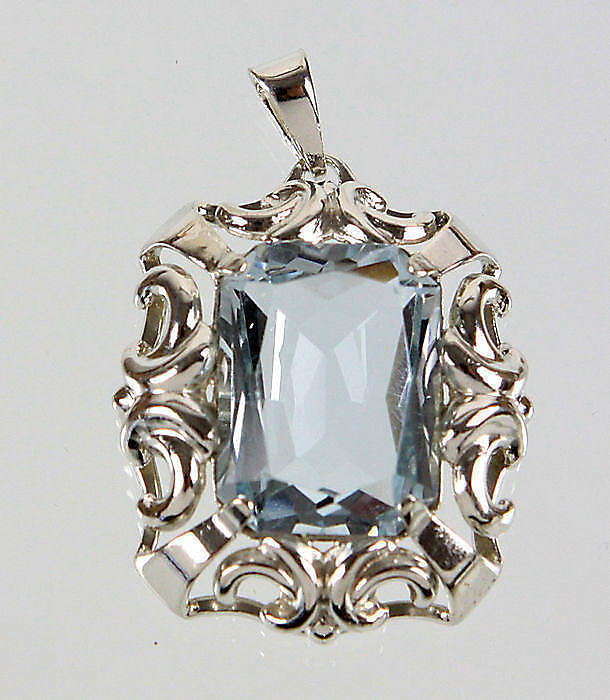 Art Deco hänge, silver 835.
