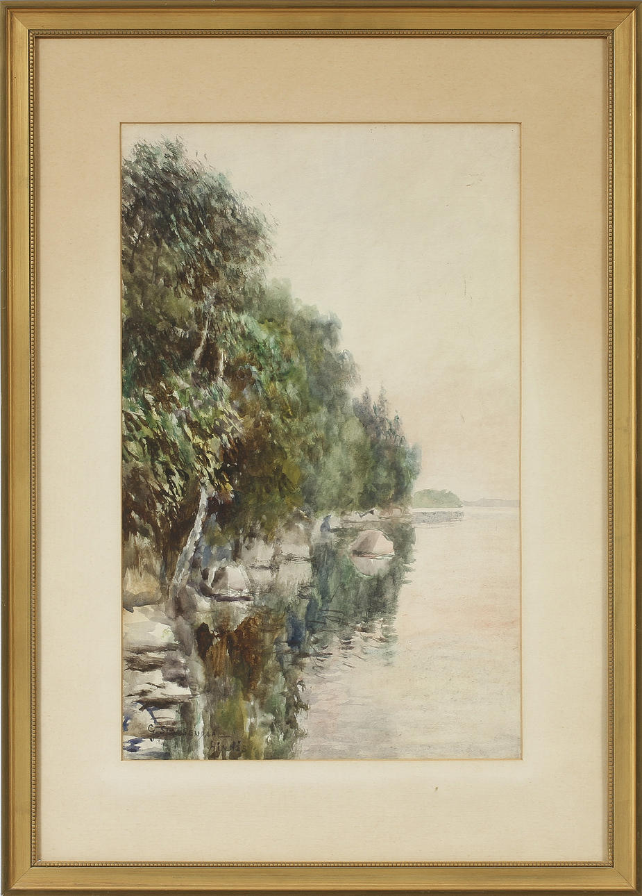 GEORG STOOPENDAAL, 3 s, akvareller, sign.