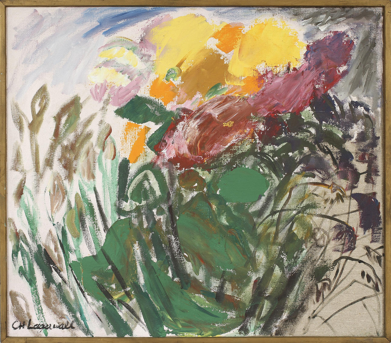 CHARLOTTE HARTMAN LAGERWALL, olja på duk, sign.