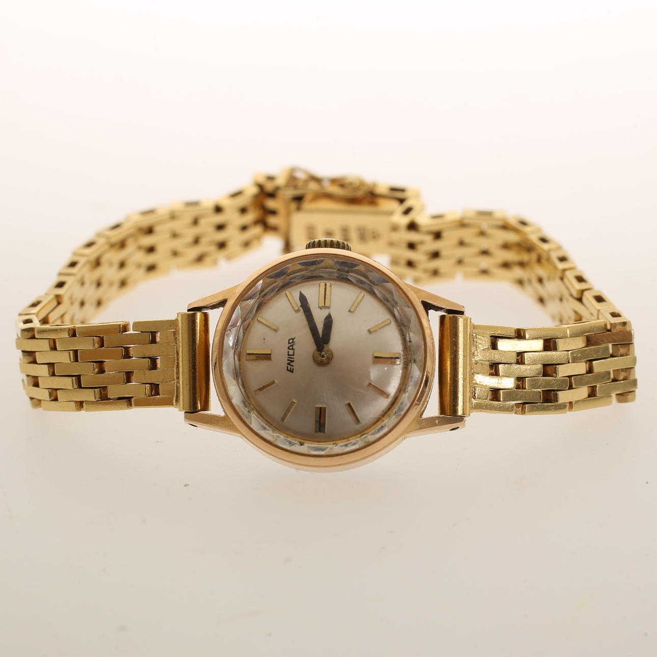 DAMARMBANDSUR, Enicar, 18k guld.