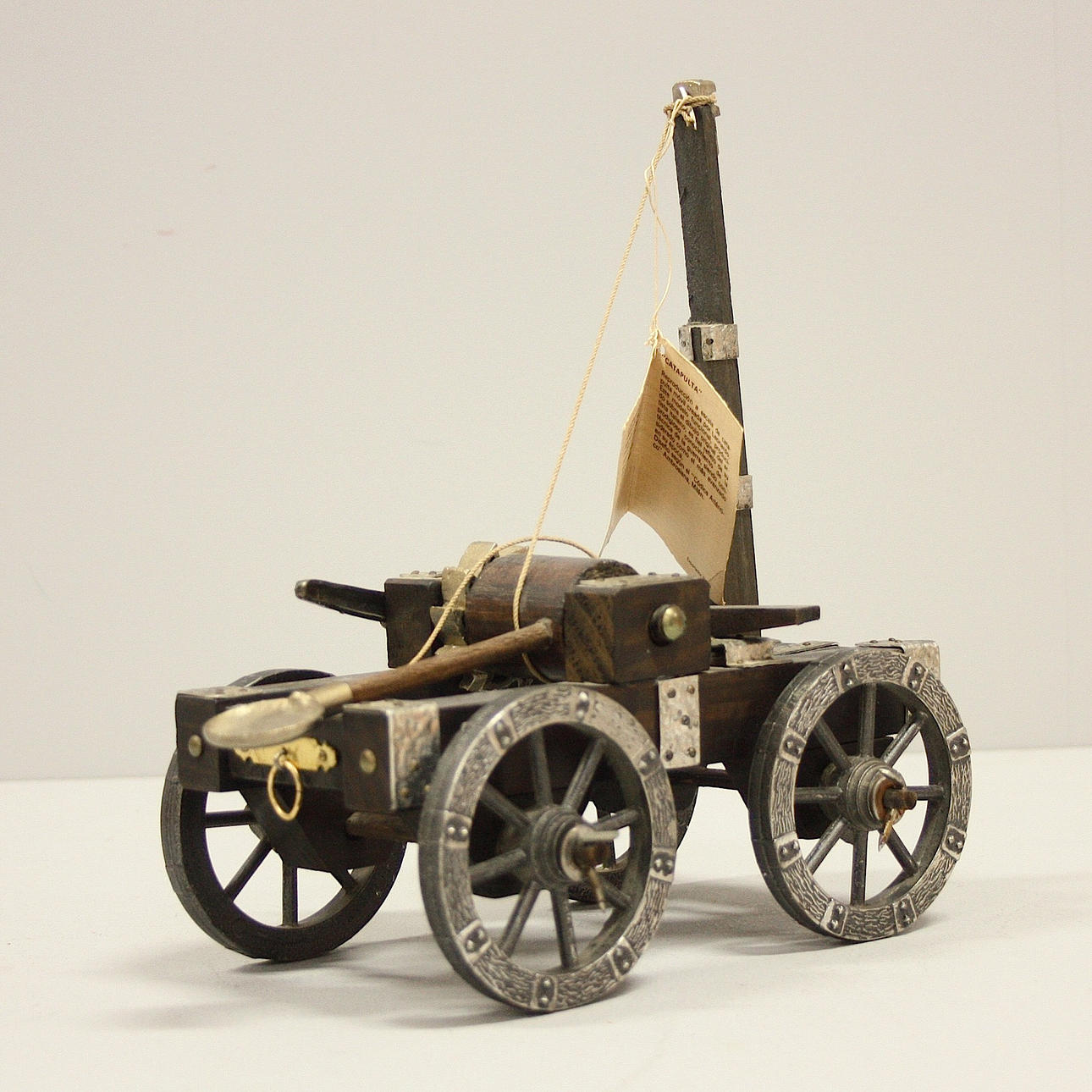 MINIATURMODELL, Katapult, Leonardo Da Vinci.