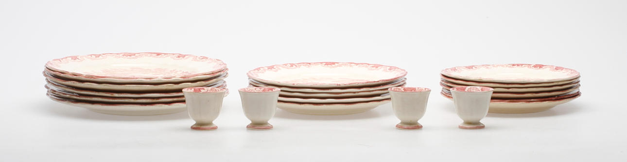 SERVIS, 21 delar, Porslin, "Bengali", Rörstrand.